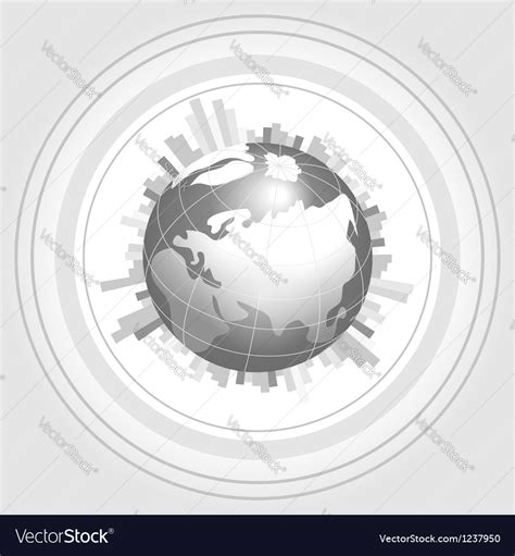 Background with globe Royalty Free Vector Image