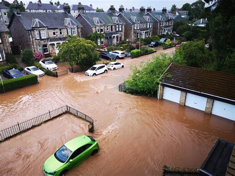 Pictures show the extent of flooding in Scotland after severe ...