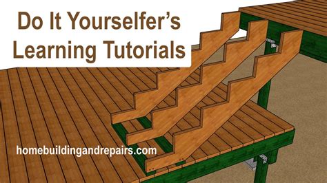 How To Build Deck To Deck Stairs Part 1 - Design And Framing Ideas For ...