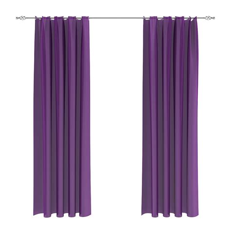 Violet Curtains 3D model MAX OBJ FBX C4D