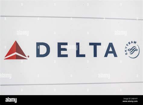 Delta Airlines logo seen at Hartsfield-Jackson Atlanta International ...