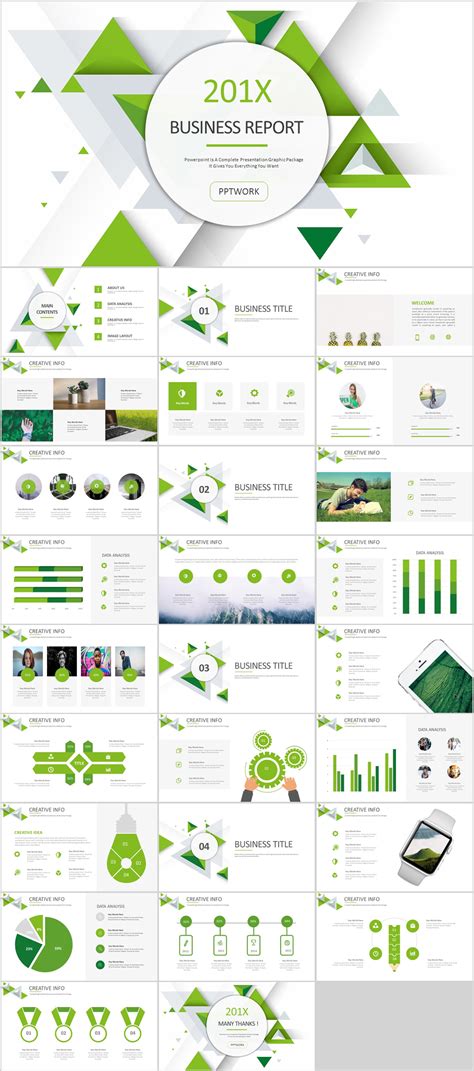 27+ Green business Dynamic PowerPoint Presentations tem :: Behance