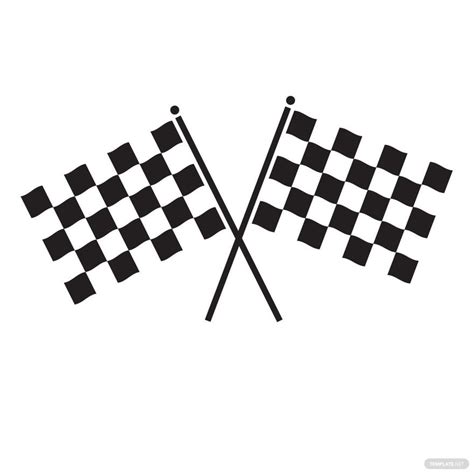 Free Black And White Checkered Flag Clipart - Illustrator | Template.net