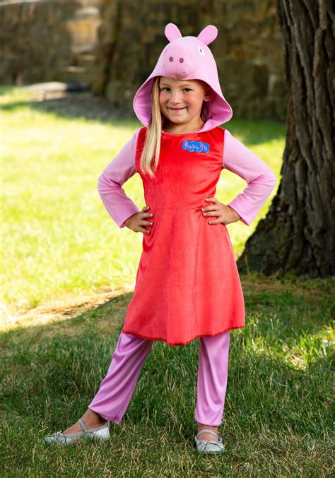 Girls Peppa Pig Long Sleeve Costume