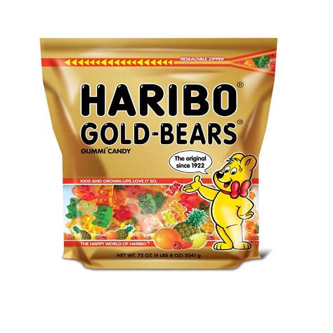 Haribo Gold-Bears Gummi Bear Candy (72oz.) - Walmart.com - Walmart.com