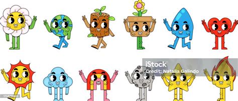 Environmental Cartoon Characters Stock Illustration - Download Image ...