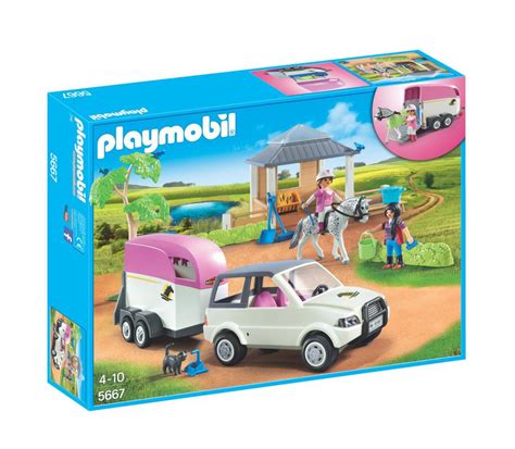 Playmobil Set: 5667v1 - Horse stable with trailer - Klickypedia