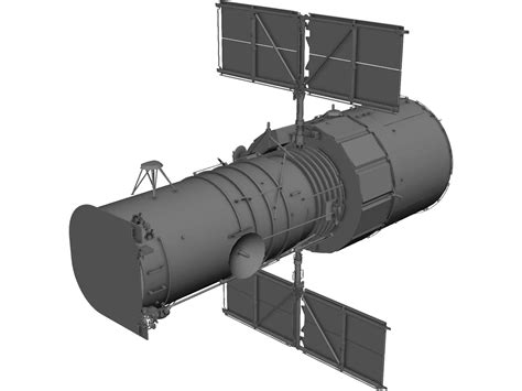 Hubble Space Telescope 3D Model - 3DCADBrowser