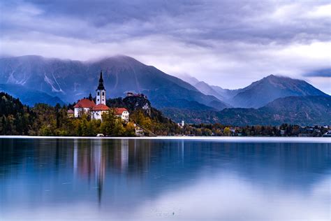 #856216 Lake Bled, Bled castle, Slovenia, Lake, Mountains, Castles ...