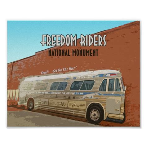 Freedom Riders National Monument Alabama Poster | Zazzle.com