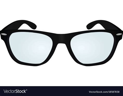 Black glasses Royalty Free Vector Image - VectorStock