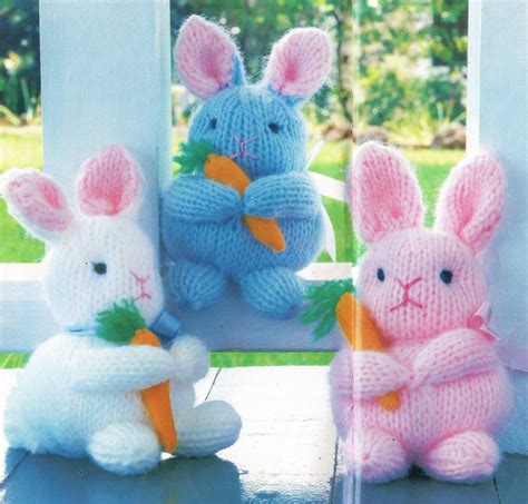 15 Easter Bunny knitting patterns free - The Funky Stitch