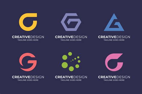 Flat design G logo vector template collection 10692333 Vector Art at ...