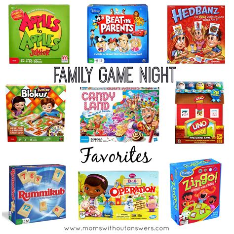 Favorite Family Board Games - Moms Without Answers