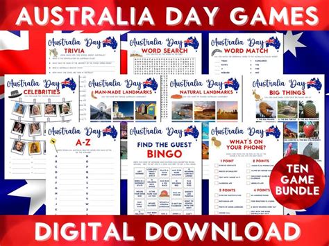 australia day games for kids and adults