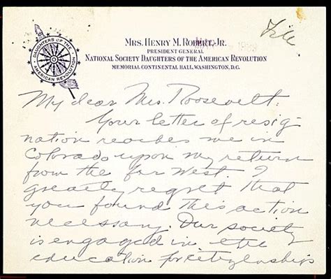 Exhibit: Eleanor Roosevelt Letter