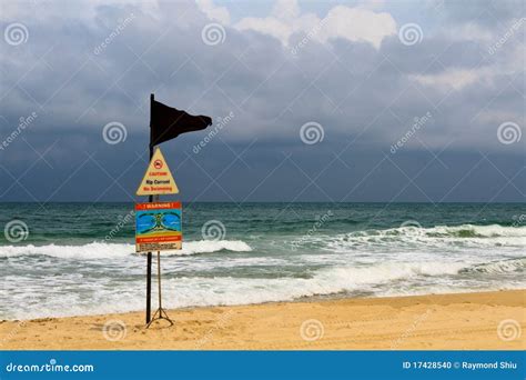 Riptide Warning stock photo. Image of caution, tropical - 17428540