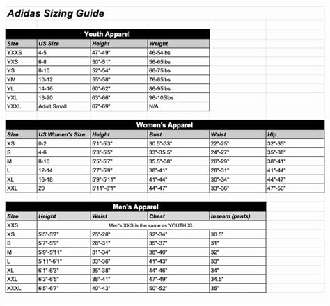 Youth Soccer Jersey Size Chart