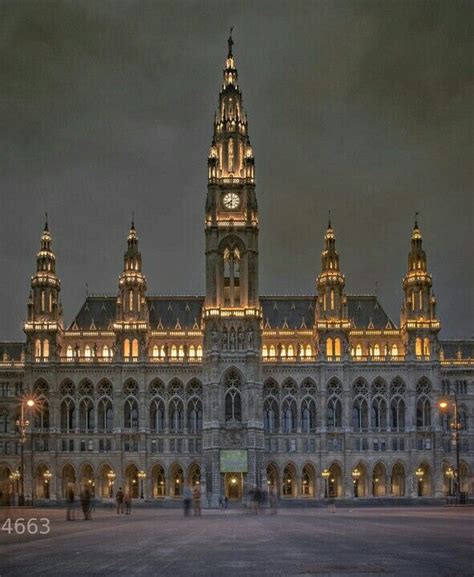 Vienna City Hall Austria Unique Buildings, Beautiful Buildings, Gothic ...