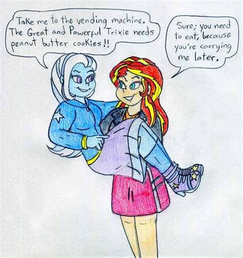 Sunset Shimmer and Trixie by Jose-Ramiro on DeviantArt