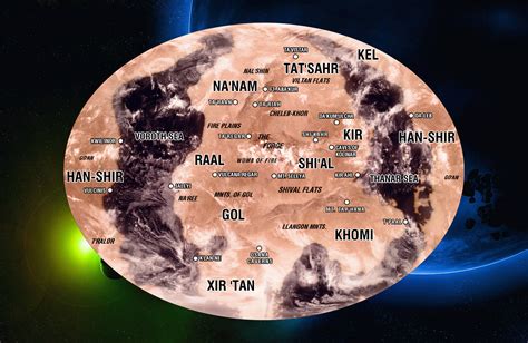 Map of the planet Vulcan. [ «The United Federation of Planets» ] - Star ...