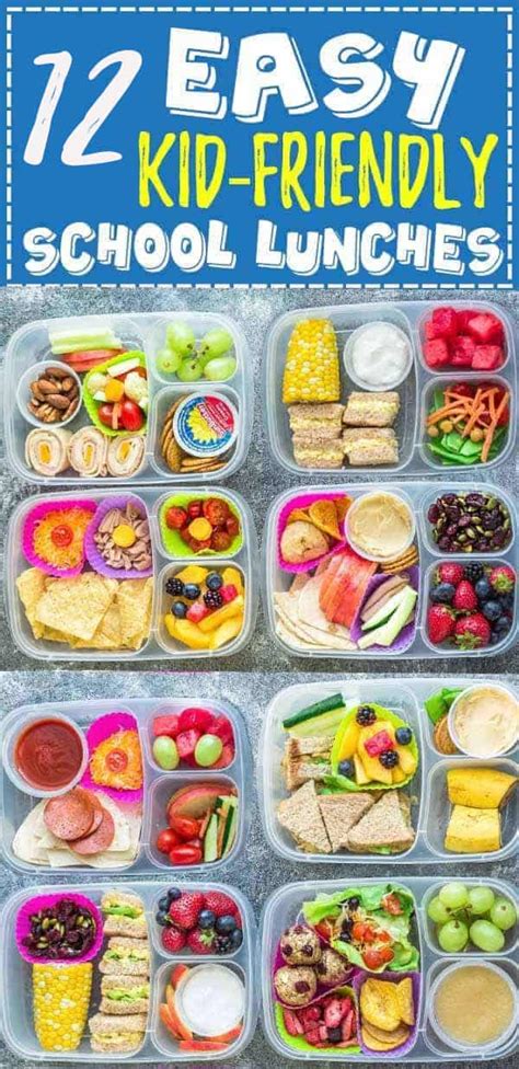 50+ School Lunch Ideas | Healthy & Easy School Lunches | Kid-Friendly