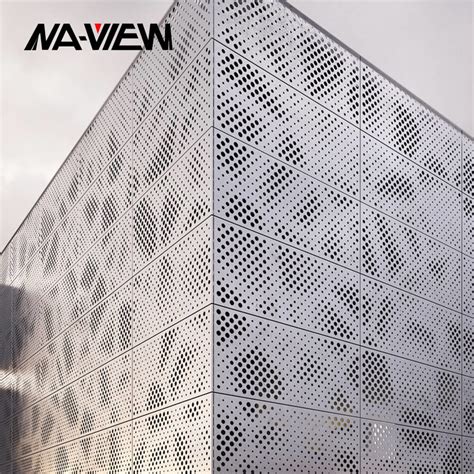 Wholesales decorative aluminum perforated metal screen facade panel ...