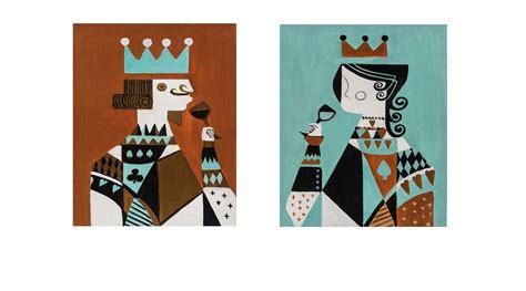 King and Queen Art Print | Vivense London