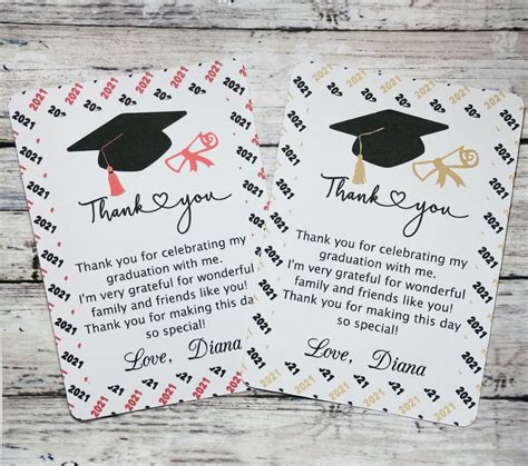 Thank You Note Template Graduation Gift