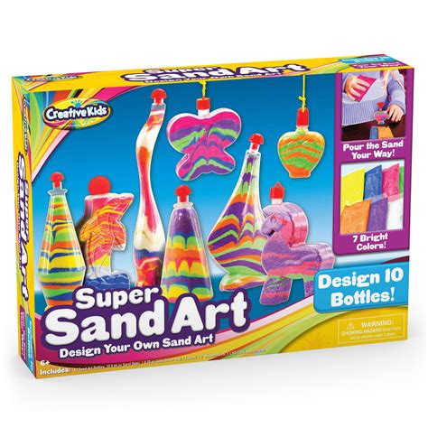 Creative Kids DIY Super Sand Art and Crafts Activity Kit for Kids – 10 ...