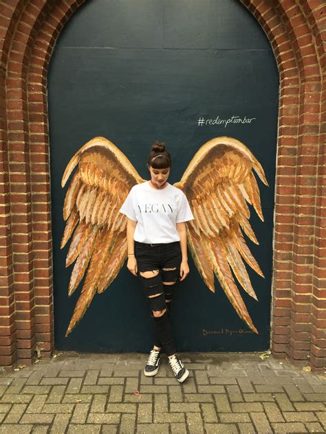 grace, hattaspublicmurals, Wings | Street art, Sidewalk art, Angel ...