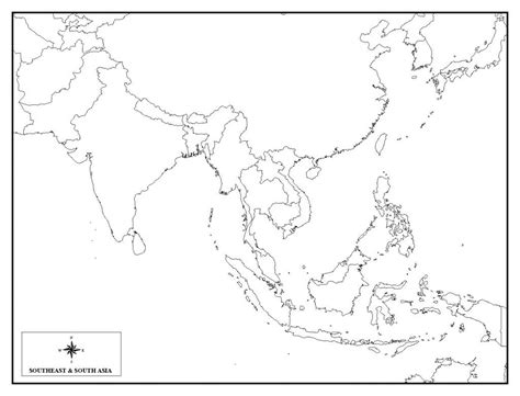 Blank Map Of Southeast Asia | Globalsupportinitiative within Printable ...