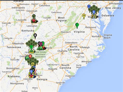 Nerdovore: Map of the Walking Dead Locations