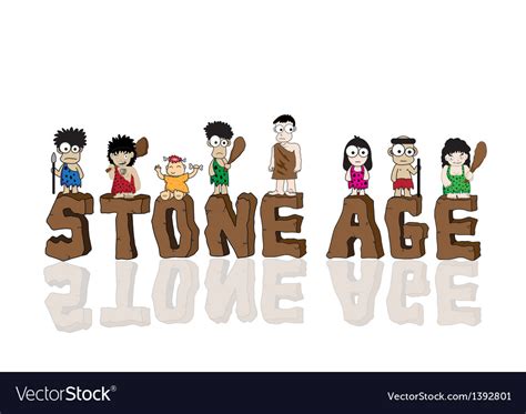 Stone Age Tools Cartoon