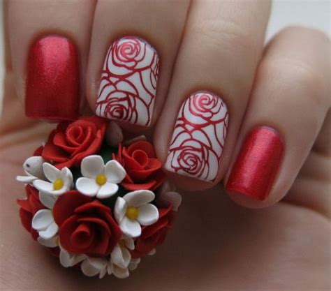 11+ Rose Flower Nail Art Designs - R B