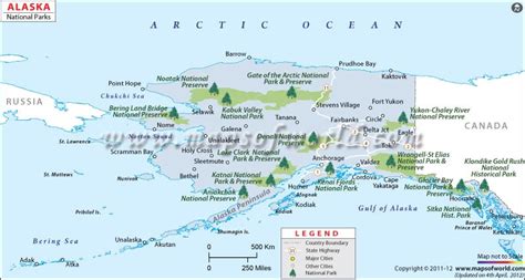 Alaska National Parks Map