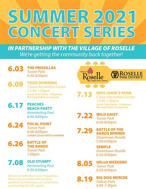 Concerts in the Park Series | Roselle, IL - Official Website