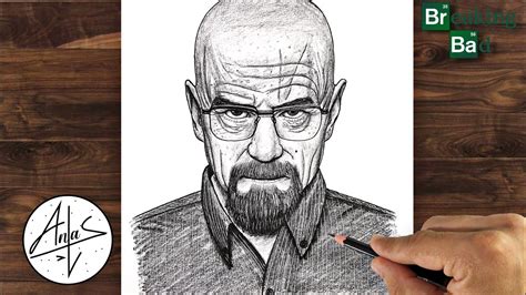 How to Draw WALTER WHITE | Step-by-Step Drawing Tutorial - YouTube