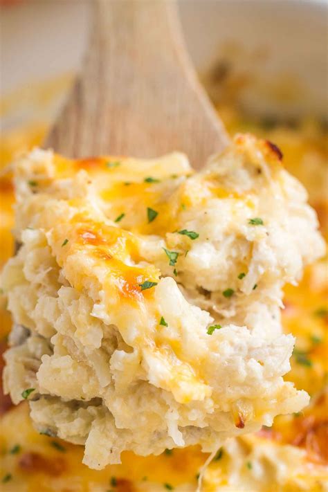 Creamy Chicken and Cauliflower Rice Casserole {Keto, Low-Carb} | Low ...