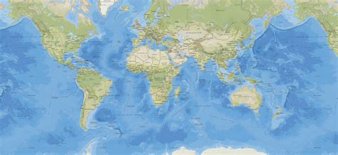 World map (National Geographic style) [4843x2229] : MapPorn