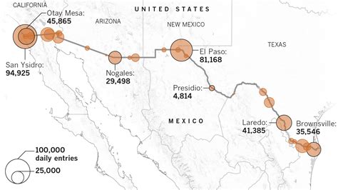 California Mexico Border Map