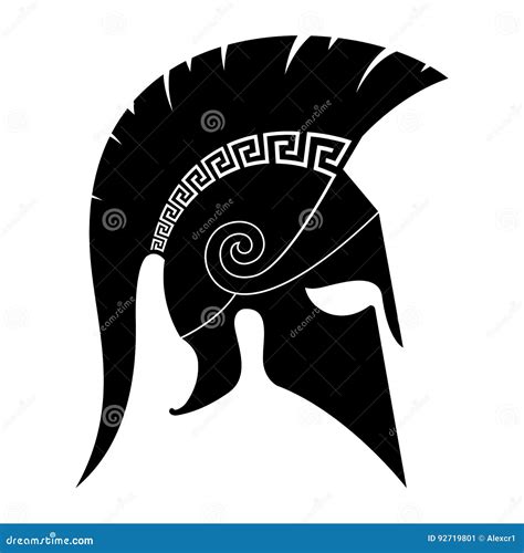 Spartan Helmet Illustration | CartoonDealer.com #70368824