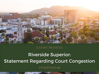 Riverside Superior Court: News Release – Statement Regarding Court ...