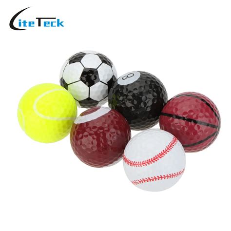 6pcs / bag Golf Balls Novelty Sports Practice Golf balls Two layers ...