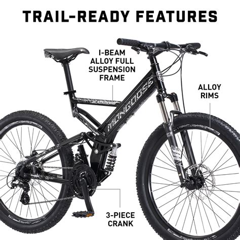 Mongoose Blackcomb Full Suspension Mountain Bike (For Men) - Save 28%