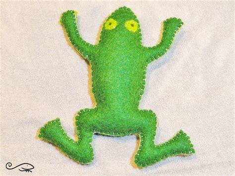 Frog felt frog frog pattern frog PDF animal pattern felt