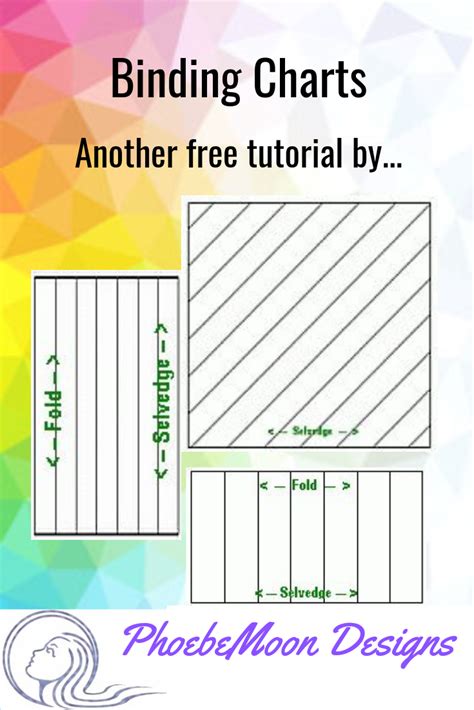 Binding charts to Print and Save ⋆ Phoebe Moon Quilt Tutorials | Quilt ...