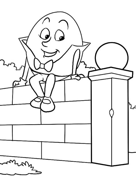 Humpty Dumpty Coloring Pages | Coloring Sky