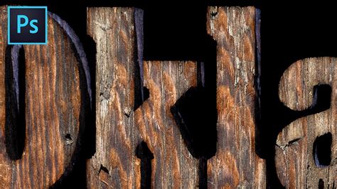 3D Wood Text Effect | Photoshop Tutorial with Free Textures - YouTube