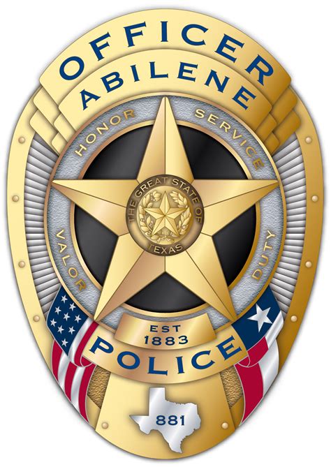 Badge - Abilene Police Badge | ReadyToCut - Vector Art for CNC - Free ...